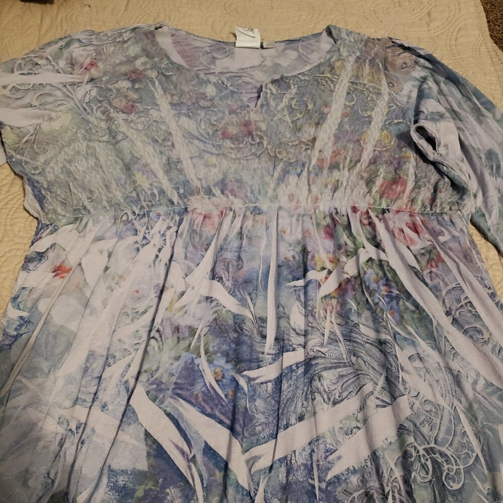 Avenue Empire Waist Sublimation Top